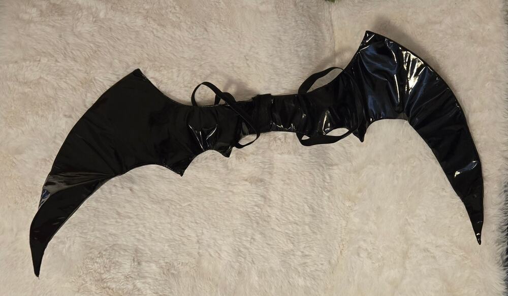 Black PVC Cosplay Wings